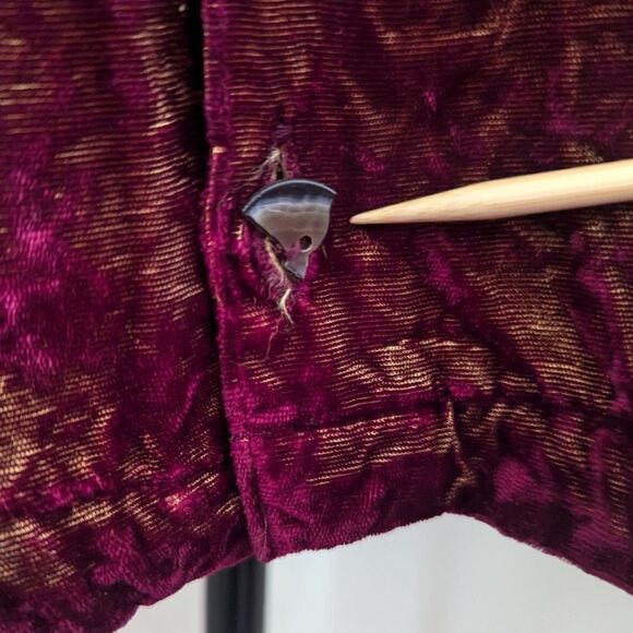 CP Shades L Red Burnout Velvet Top Whimsigoth Fairy Grunge Rebel Punk 90s 70s - Picture 5 of 10